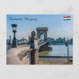Szechenyi kedjebron i Budapest, Ungern Vykort
