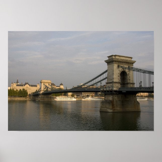 Szechenyi lanchid Szechenyi chain Bridge), 2 Poster (Framsidan)