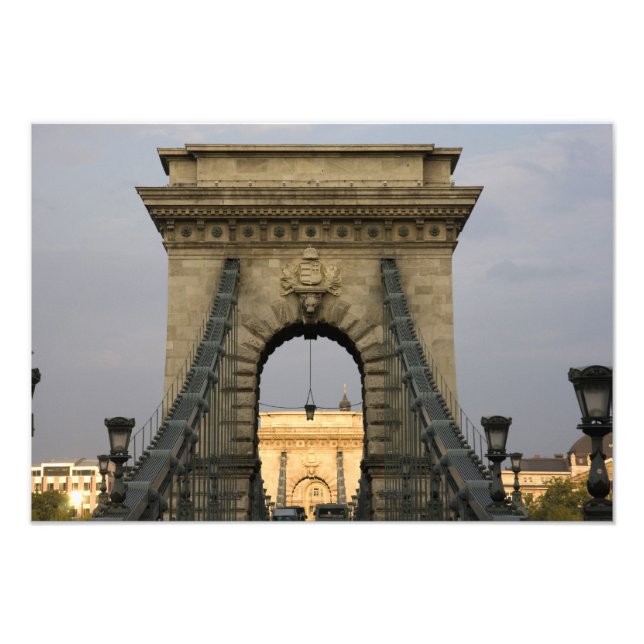Szechenyi lanchid Szechenyi Kedjebro), Fototryck (Framsidan)