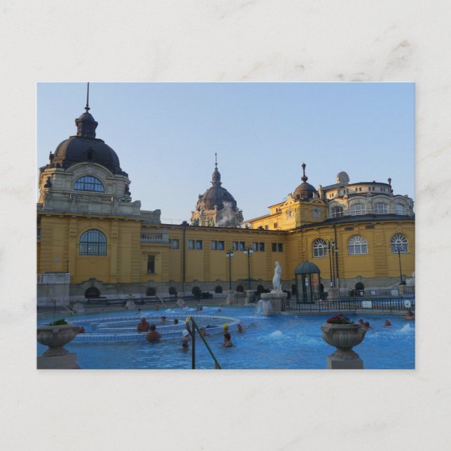 Szechenyi Thermal Baths, Budapest Vykort (Framsida)
