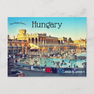 Szechenyi Thermal Spa Baths Budapest Ungern Vykort