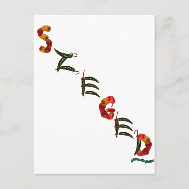 Szeged Chili Peppers Vykort (Framsida)