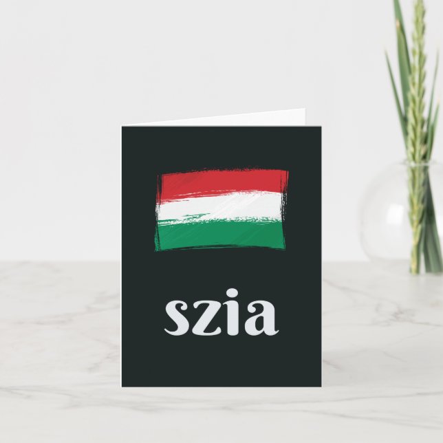Szia (hej på ungerska) Ungern Kort (Framsida)