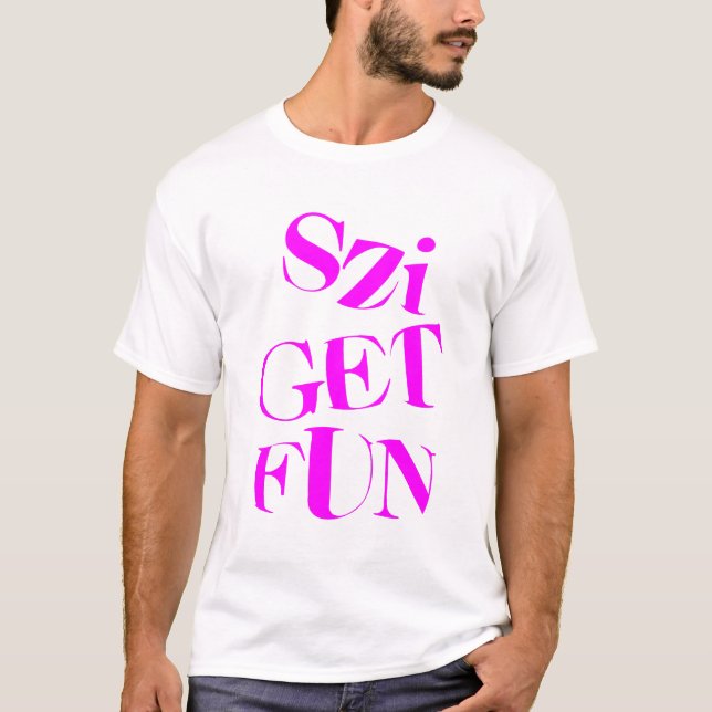 Sziget Festival August Budapest Ungern T Shirt (Framsida)