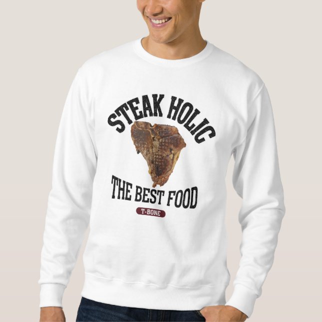 Tボーンステーキ（ビンテージ風） LÅNG ÄRMAD TRÖJA (Framsida)