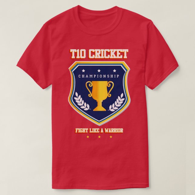 T10-kricket3 T Shirt (Design framsida)