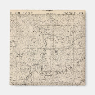 T1617S R2829E Tulare County Section Karta Magnet