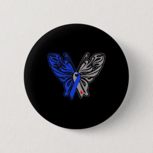 T1d Butterfly Typ 1 Diabetes Medvetenhet Band Knapp