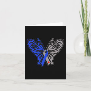 T1D Butterfly Typ 1 Diabetesmedvetandegörandeband Kort