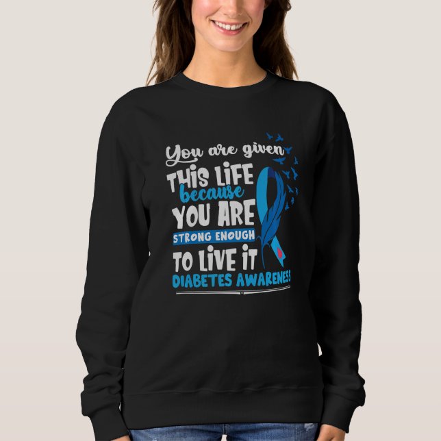 T1D Diabetes Awareness Premium T Shirt (Framsida)