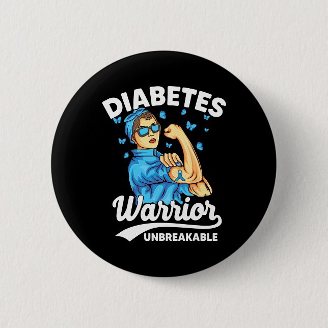 T1d Diabetes Warrior Obrytbar typ 1-diabetes A Knapp (Framsida)