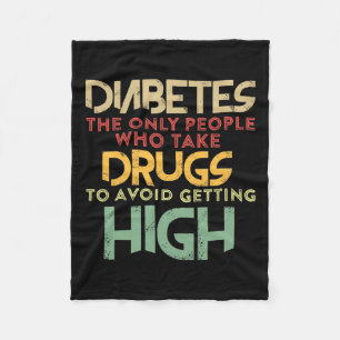 T1d Diabetesmedvetande av typ 1 Manar Kvinnor K Fleecefilt