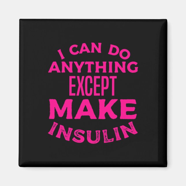 T1d Diabetesmedvetande av typ 1 Manar Kvinnor K Magnet (Framsidan)