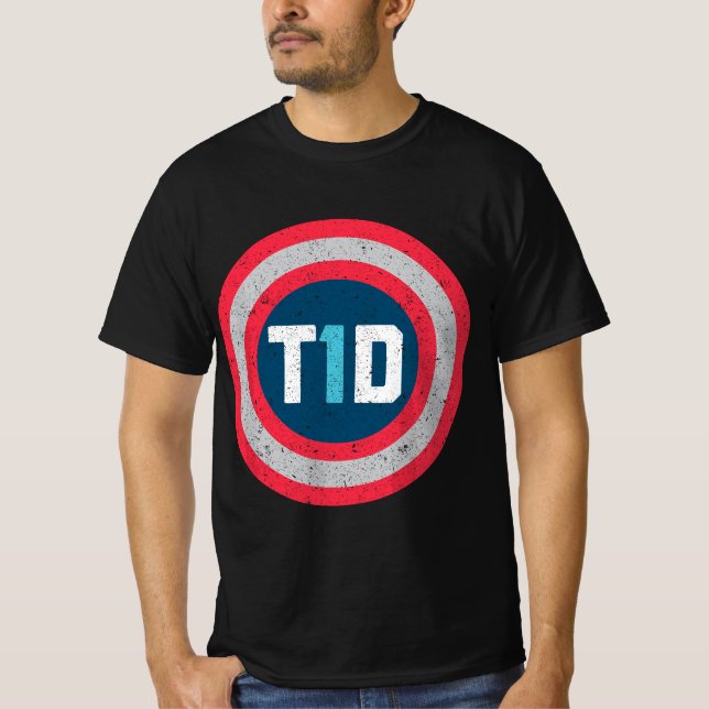 T1D Diabetesmedvetenhet Typ 1 Manar Kvinnor T Shirt (Framsida)