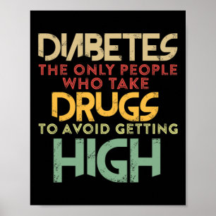 T1d Diabetiker Typ 1 Diabetes Medvetenhet Män Kvin Poster