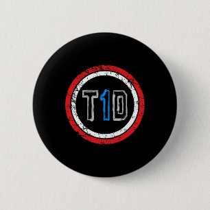 T1d Emblem Medvetenhet om diabetes typ 1 Knapp