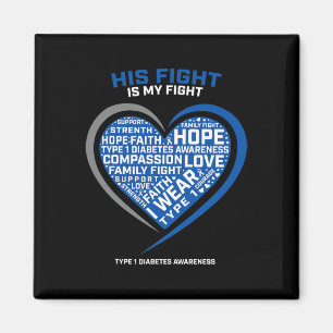 T1d Hans kamp är min typ 1-ungdomsdiabetes Magnet