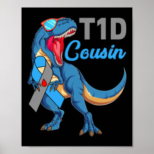 T1d Kumsin typ 1 Diabetesmedvetande Månadsdosering Poster