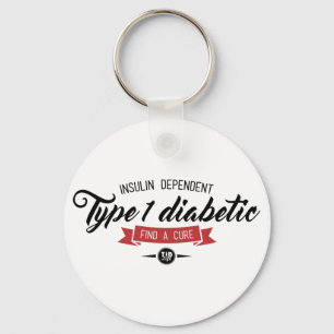 T1D larmar Keychain Nyckelring
