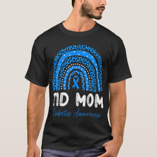 T1D Mamma Diabetesmedvetande Typ 1-diabetes Mor T Shirt