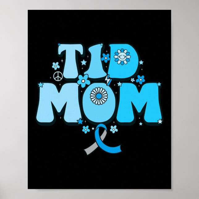 T1d Mamma Survivor T1d Mamma typ 1-diabetes Poster (Framsidan)
