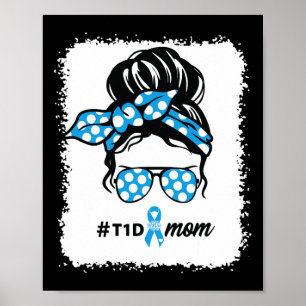 T1d Mamma typ 1 - diabetesmedvetandegrad Månad för Poster