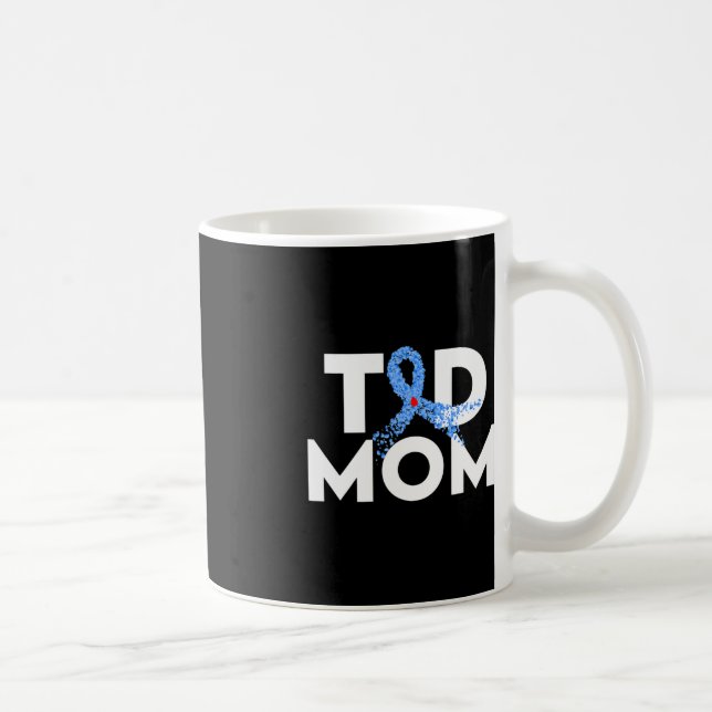 T1D Mamma Typ 1 Medvetenhet om diabetes Insulinfam Kaffemugg (Höger)