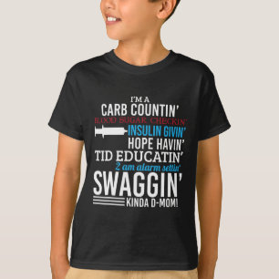 T1d Medvetenhet om diabetes Mamma typ 1 Kvinnor F T Shirt
