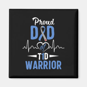 T1d Medvetenhet om diabetes Pappa typ 1 Insulin Pa Magnet