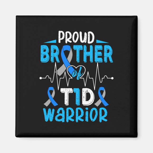 T1d Medvetenhet om diabetes typ 1 Insuli Magnet (Framsidan)