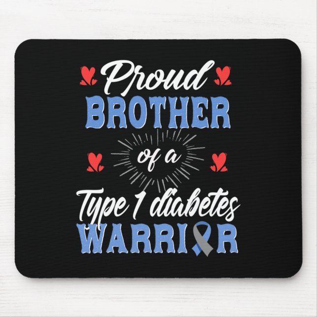 T1d Medvetenhet om diabetes typ 1 Insuli Musmatta (Framsidan)