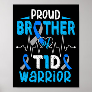 T1d Medvetenhet om diabetes typ 1 Insuli Poster