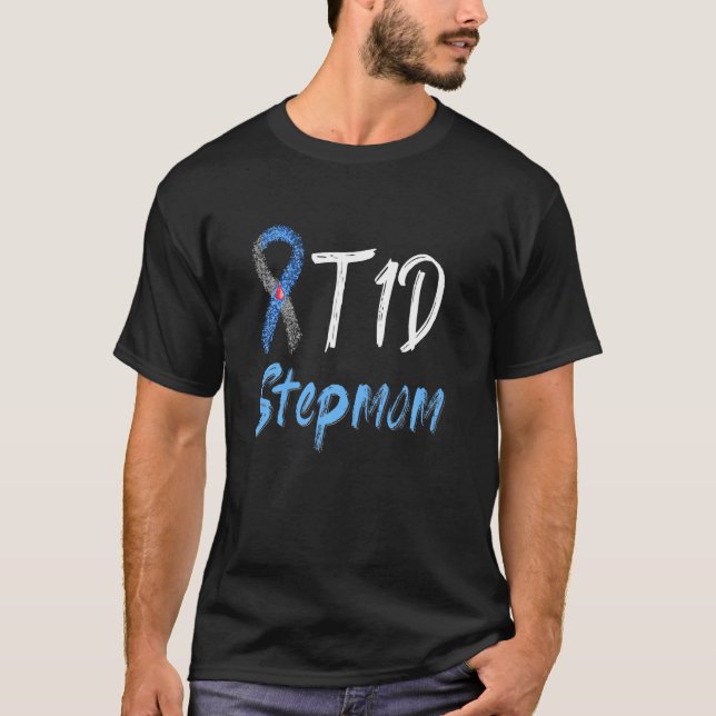 T1d Medvetenhet om diabetes typ 1 T Shirt (Framsida)
