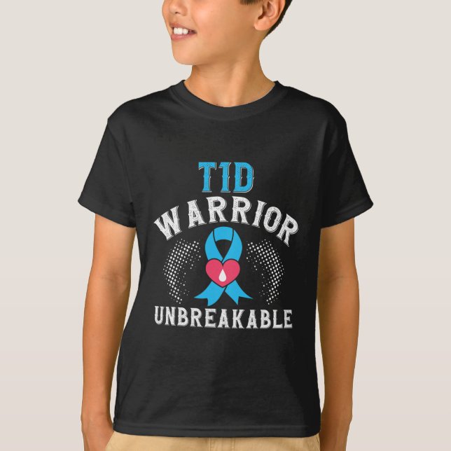 T1d Medvetenhet om obruten diabetes månad B T Shirt (Framsida)