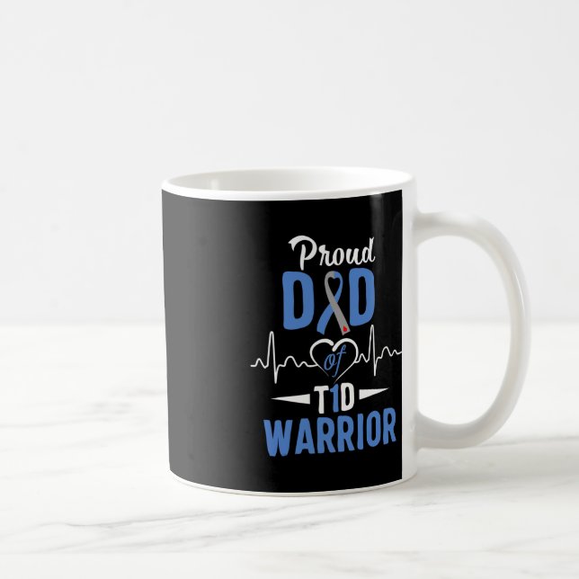 T1D Medvetenhet om Pappa typ 1 Insulin Pa Kaffemugg (Höger)