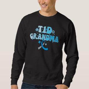 T1D mormor diabetes överlevare T1D Typ 1 Diabetes Lång Ärmad Tröja