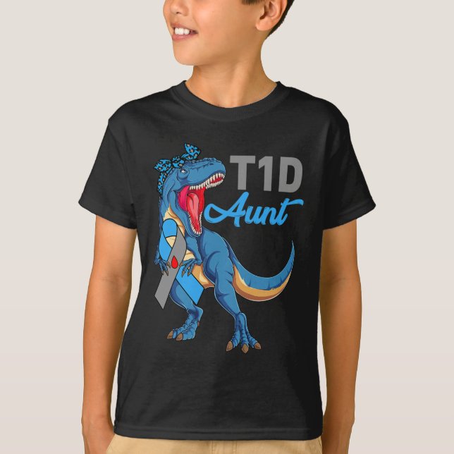 T1d Moster typ 1 Medvetenhet om diabetes Månadsdos T Shirt (Framsida)