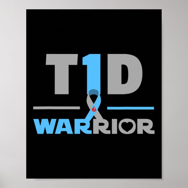 T1D OffertRoligt Typ 1 Diabetesmedvetenhet M Poster (Framsidan)
