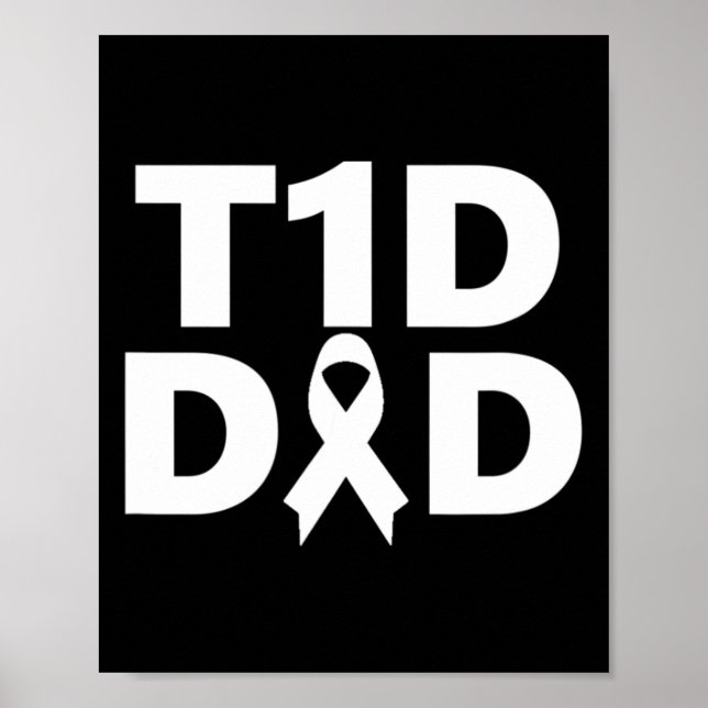 T1d Pappa Diabetes Awareness Poster (Framsidan)