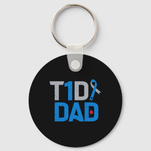 T1d Pappa Diabetes Awareness Support Kamp Survivor Nyckelring