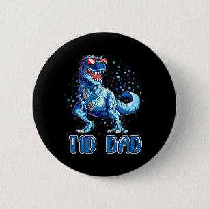 T1D Pappa Typ 1-diabetes Ribbon T Rex Dinosaur Boy Knapp