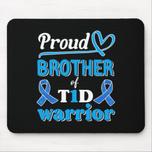 T1d Proud Brother Diabetes Awareness Blue Ribbon Musmatta