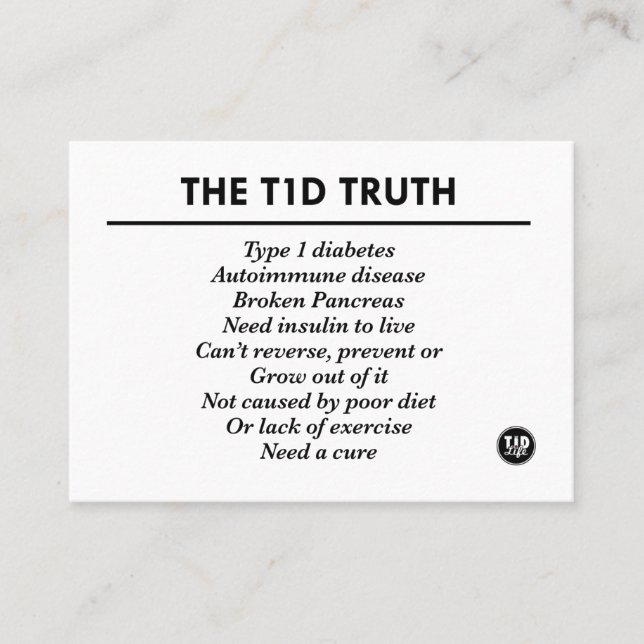 T1d-sanning (3,5" x 2,5") rabattkort (Framsida)