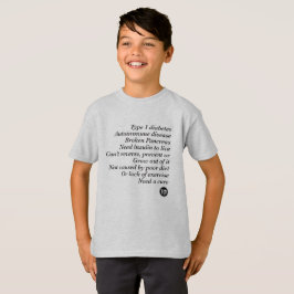 T1d-sanning (barn) tee shirt