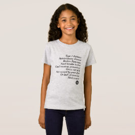 T1d-sanning (flicka) tee