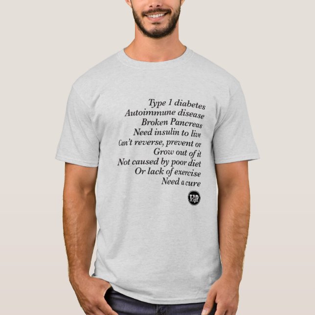 T1d-sanning (manar) t shirt (Framsida)