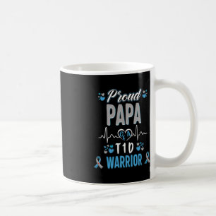 T1D stolta Pappa Diabetesmedvetenhet Typ 1 Pankrea Kaffemugg