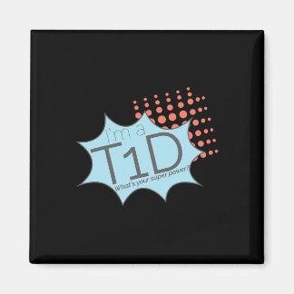 T1d Storhjälte typ 1 Diabetesmedvetenhet Magnet