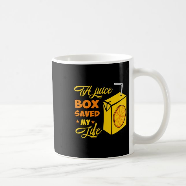 T1d Typ 1 Diabetes Awareness Gift Juice Box sparad Kaffemugg (Höger)