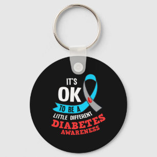 T1D Typ 1 Diabetes Gift diabetesmedvetande 1 Nyckelring